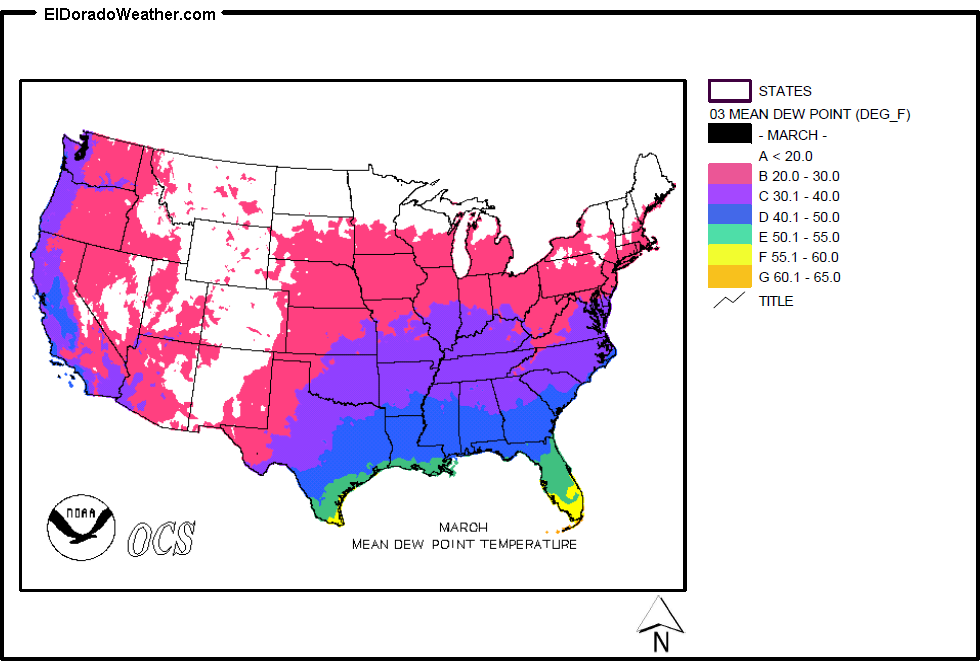 United States Yearly Annual and - Mean%20Dew%20Point%20Temperature%20(March) 
