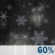 Tonight: Snow likely, possibly mixing with rain after 11pm, then gradually ending.  Cloudy, with a low around 33. Calm wind.  Chance of precipitation is 60%. Total nighttime snow accumulation of less than a half inch possible. 