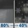 Tuesday Night: Rain before 1am, then a chance of rain and snow. Some thunder is also possible. Low around 32. South southwest wind 7 to 13 mph, with gusts as high as 23 mph. Chance of precipitation is 80%. Little or no snow accumulation expected. Tuesday Night: Rain before 1am, then a chance of rain and snow. Some thunder is also possible. Low around 32. South southwest wind 7 to 13 mph, with gusts as high as 23 mph. Chance of precipitation is 80%. Little or no snow accumulation expected.
