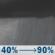 Tonight: Showers, with thunderstorms also possible after 4am. Some of the storms could produce heavy rainfall. Low around 41. Southwest wind 7 to 13 mph, with gusts as high as 29 mph. Chance of precipitation is 90%. New rainfall amounts between three quarters and one inch possible. Tonight: Showers, with thunderstorms also possible after 4am. Some of the storms could produce heavy rainfall. Low around 41. Southwest wind 7 to 13 mph, with gusts as high as 29 mph. Chance of precipitation is 90%. New rainfall amounts between three quarters and one inch possible.