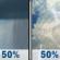 Monday: A slight chance of rain, then a chance of showers and thunderstorms after 11am. Mostly cloudy, with a high near 72. Calm wind becoming west southwest around 5 mph in the afternoon. Chance of precipitation is 50%. New rainfall amounts of less than a tenth of an inch, except higher amounts possible in thunderstorms. Monday: A slight chance of rain, then a chance of showers and thunderstorms after 11am. Mostly cloudy, with a high near 72. Calm wind becoming west southwest around 5 mph in the afternoon. Chance of precipitation is 50%. New rainfall amounts of less than a tenth of an inch, except higher amounts possible in thunderstorms.