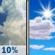 Friday: A slight chance of showers and thunderstorms between 9am and noon.  Mostly sunny, with a high near 82. Chance of precipitation is 10%.