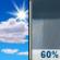Sunday: Showers likely and possibly a thunderstorm after noon.  Sunny through mid morning, then becoming mostly cloudy, with a high near 84. West wind 5 to 9 mph.  Chance of precipitation is 60%.