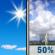 Tuesday: A 50 percent chance of showers and thunderstorms after noon.  Mostly sunny, with a high near 87. West wind 5 to 10 mph becoming south in the afternoon. 