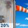 Wednesday: A 20 percent chance of rain before 10am.  Sunny, with a high near 58. Breezy, with a west wind 15 to 20 mph, with gusts as high as 30 mph. 