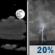 Saturday Night: A slight chance of showers and thunderstorms before 3am, then a slight chance of showers and thunderstorms after 5am.  Partly cloudy, with a low around 77. East wind around 6 mph.  Chance of precipitation is 20%.