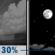 Thursday Night: A 30 percent chance of showers before 7pm.  Partly cloudy, with a low around 51. Calm wind. 
