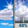 Wednesday: A 40 percent chance of showers and thunderstorms after noon.  Mostly sunny, with a high near 93. Calm wind becoming west 5 to 7 mph in the afternoon. 