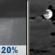 Tonight: Isolated showers before 7pm.  Mostly cloudy, with a low around 44. Southwest wind 5 to 10 mph.  Chance of precipitation is 20%.