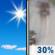 Thursday: A chance of rain after 4pm.  Increasing clouds, with a high near 53. East wind 5 to 10 mph.  Chance of precipitation is 30%.