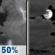 Thursday Night: A 50 percent chance of showers and thunderstorms before midnight.  Mostly cloudy, with a low around 52. Northeast wind 5 to 8 mph becoming southwest in the evening. 