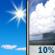 Friday: A 10 percent chance of showers after noon.  Sunny, with a high near 87.