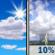 Sunday: A 10 percent chance of showers and thunderstorms after noon.  Mostly sunny, with a high near 95. South wind 5 to 9 mph becoming west in the morning. Winds could gust as high as 17 mph. 