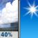 Sunday: Scattered showers, mainly before 9am.  Partly sunny, then gradually becoming sunny, with a high near 85. East wind 17 to 21 mph, with gusts as high as 26 mph.  Chance of precipitation is 40%.