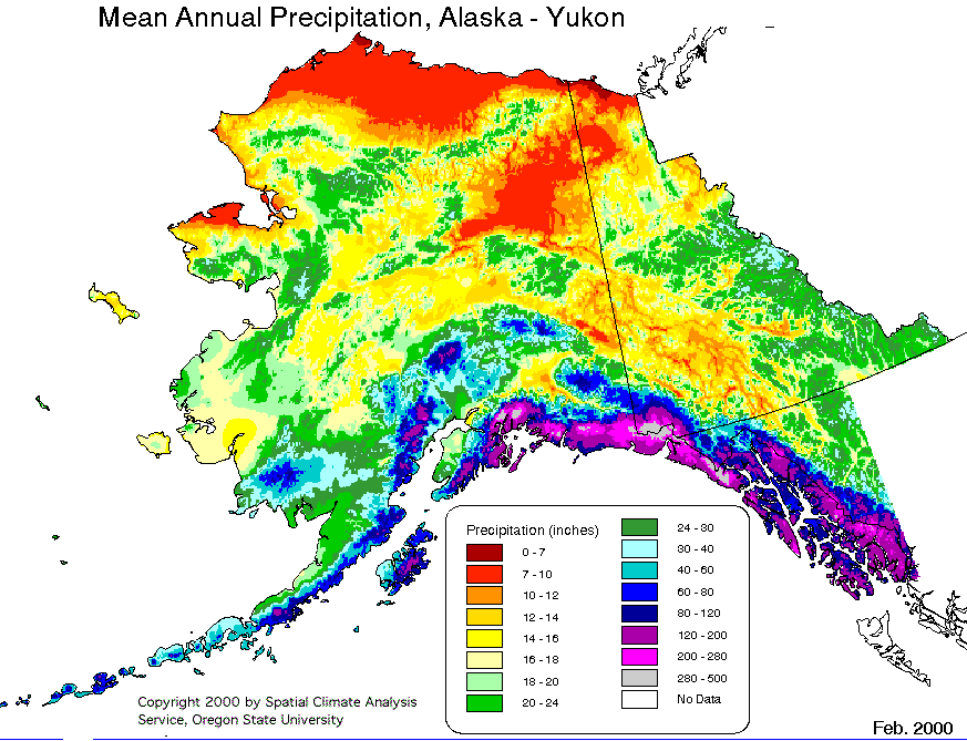 Alaska Mean Annual Precipatation
