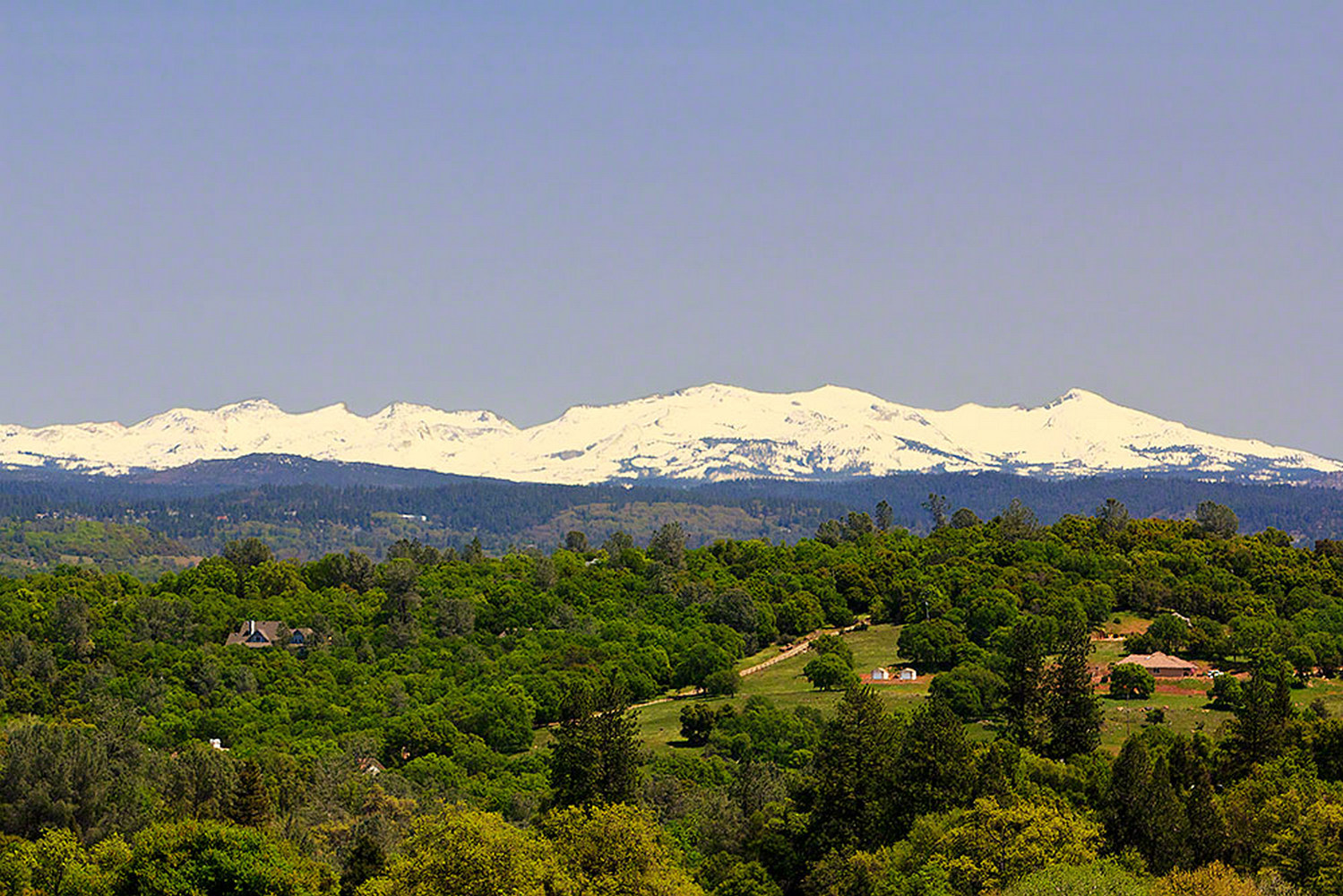 The North Slope of the Sierra Nevada from Placerville California
