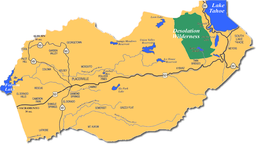 El Dorado County Map