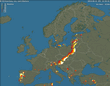 European Lightning Radar Map