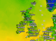 United Kingdom Temperature Map