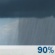 Thursday: Rain and possibly a thunderstorm before 2pm, then showers and possibly a thunderstorm between 2pm and 5pm, then rain and possibly a thunderstorm after 5pm. High near 60. Calm wind becoming south around 5 mph. Chance of precipitation is 90%. New rainfall amounts between a quarter and half of an inch possible. Thursday: Rain and possibly a thunderstorm before 2pm, then showers and possibly a thunderstorm between 2pm and 5pm, then rain and possibly a thunderstorm after 5pm. High near 60. Calm wind becoming south around 5 mph. Chance of precipitation is 90%. New rainfall amounts between a quarter and half of an inch possible.